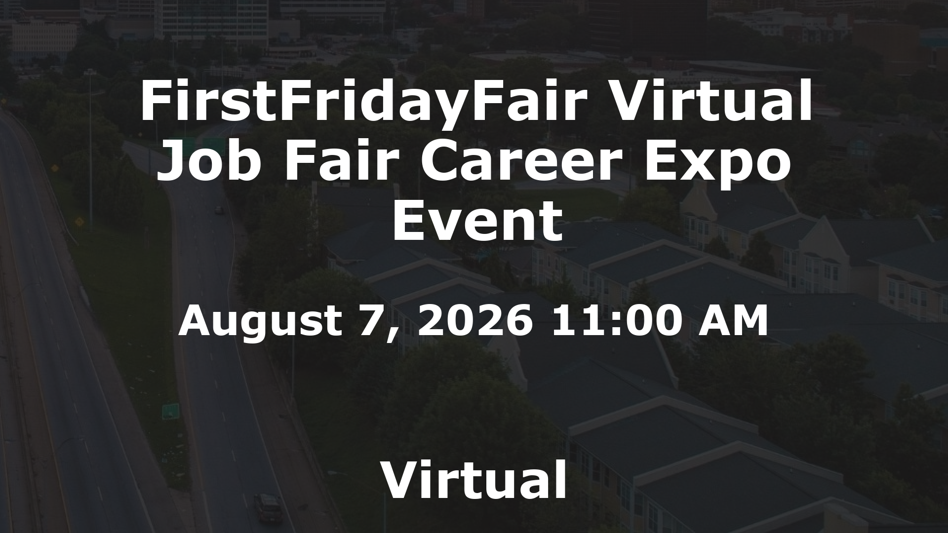 FirstFridayFair Virtual Job Fair Career Expo Event event image